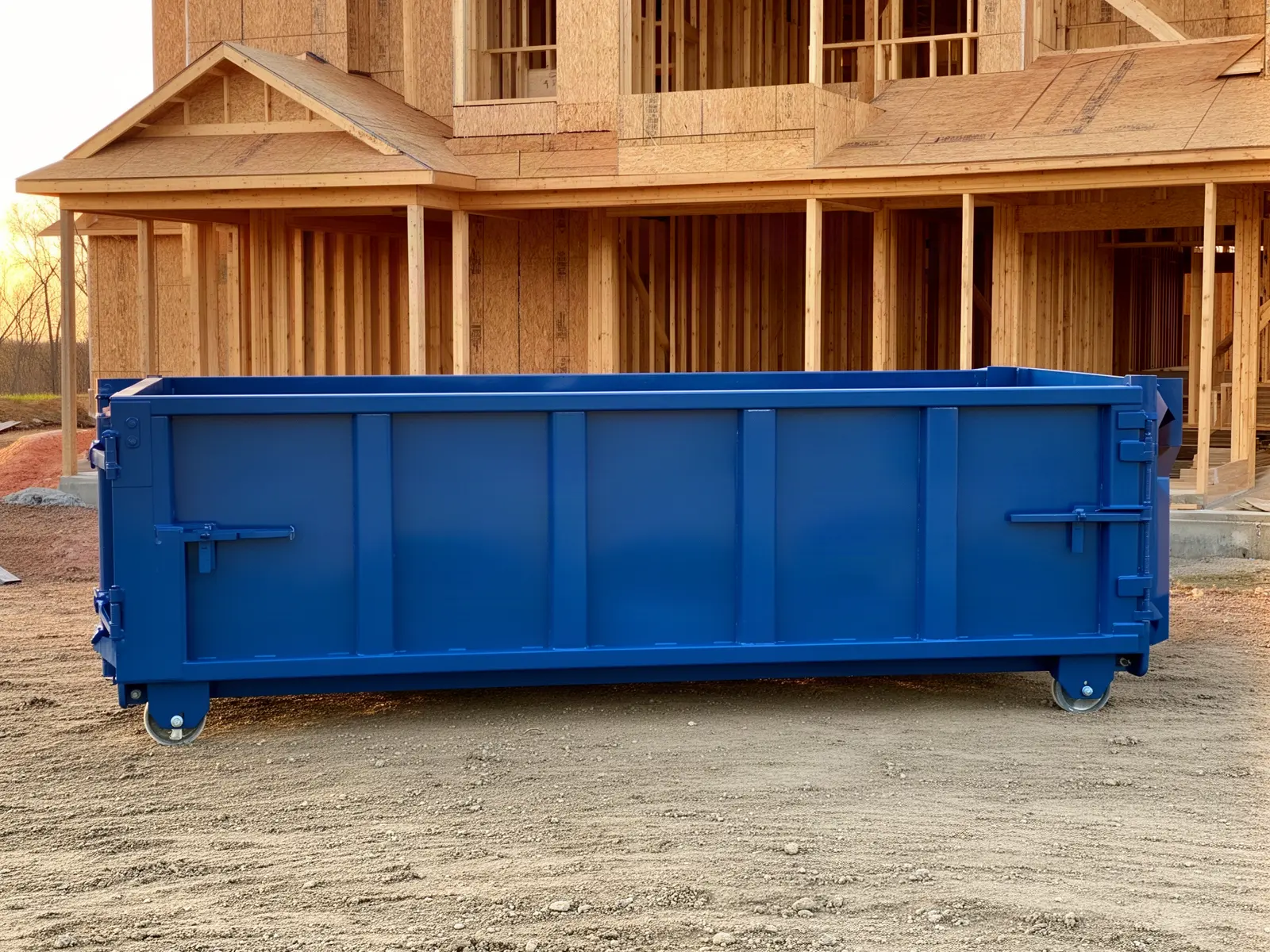 Roll-off dumpster from Flint Ridge Dumpster Rental in Tulsa, OK